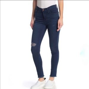 Madewell Roadtripper Distressed Frayed Hem Jeans